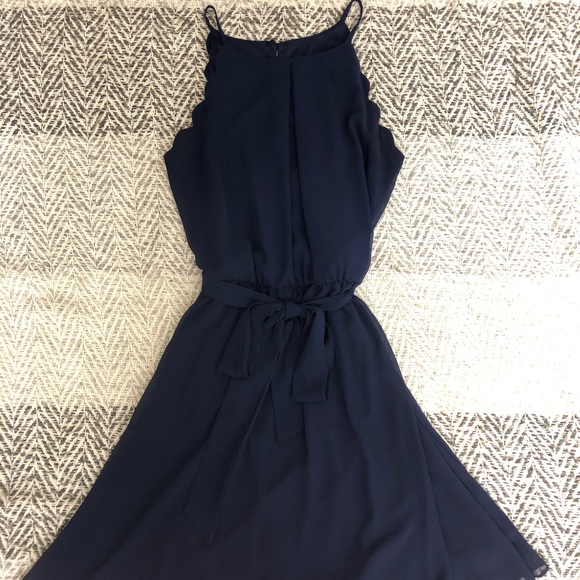 BCX Dresses & Skirts - Blue chiffon dress